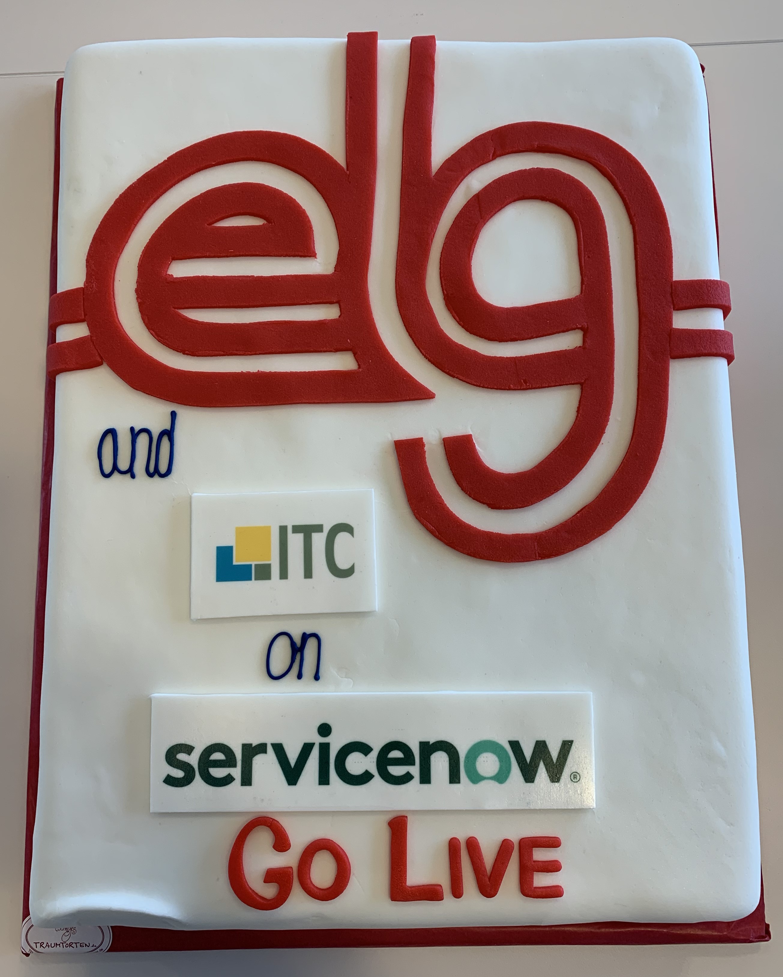 ServiceNow Go-Live Cake bei ELG